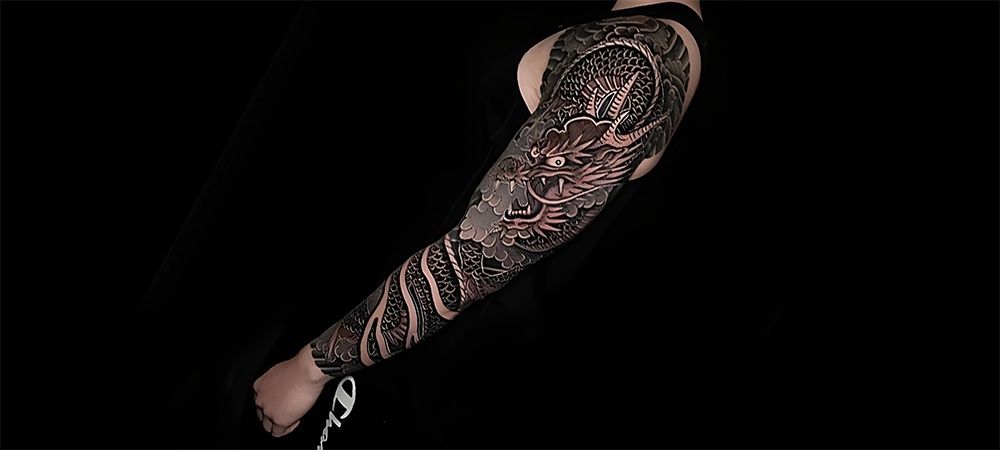 sleeve dragon tattoo