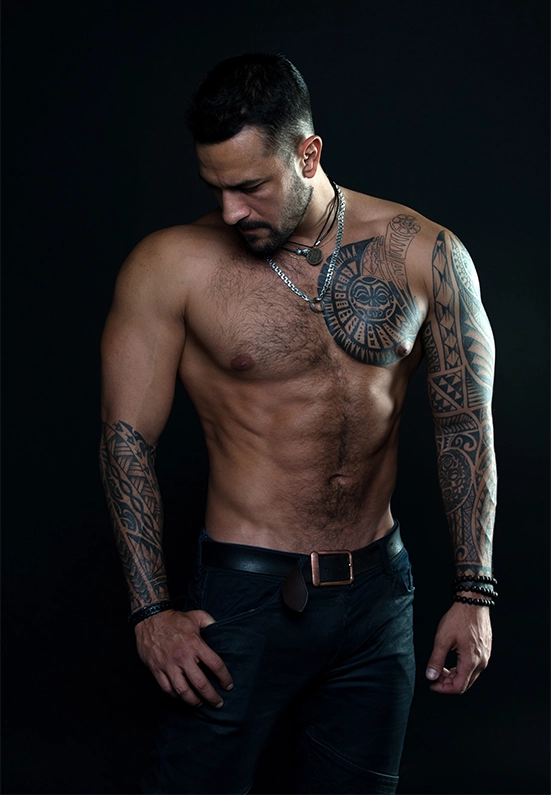 men full sleeve half sleeve tattoo