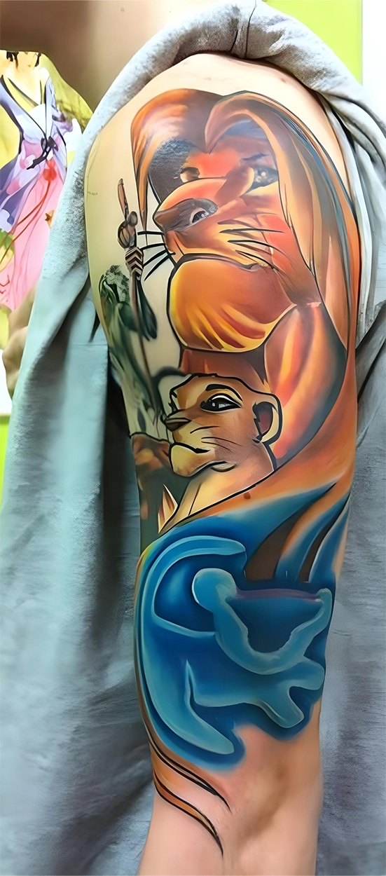 simba lion king tattoo